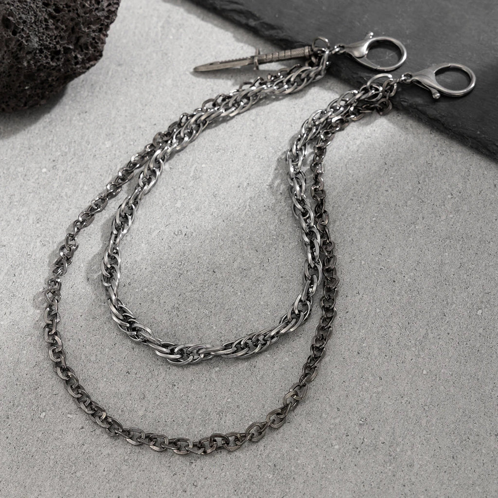 Blade Chain Gothic Pants Chain