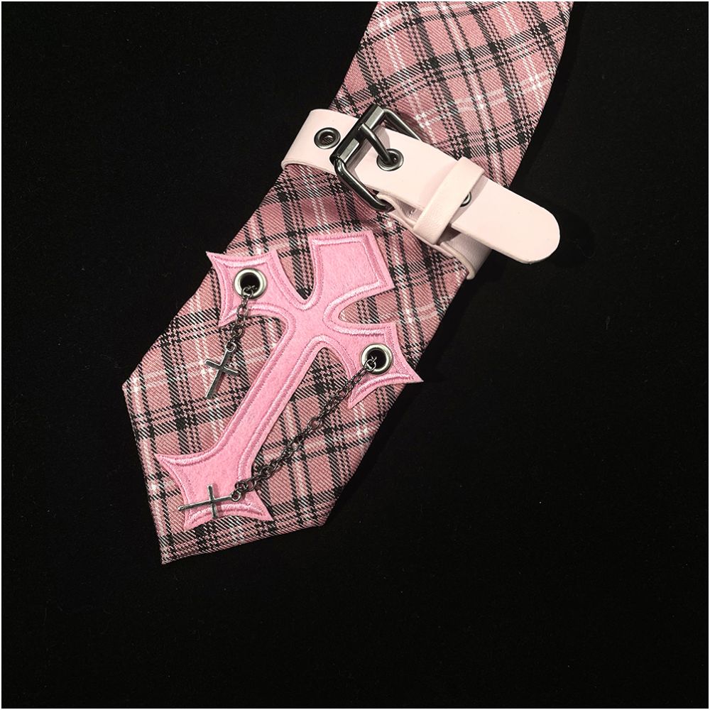 Crucifix Sakura Tie
