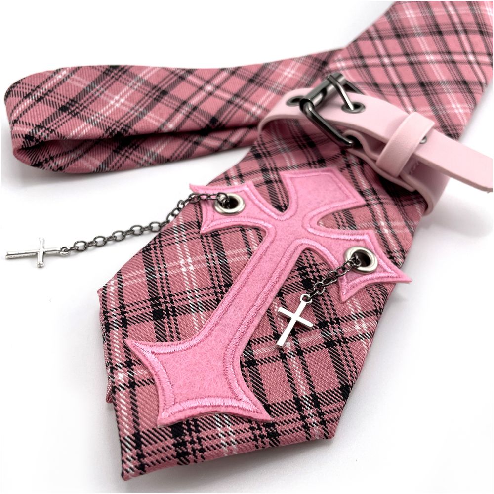 Crucifix Sakura Tie