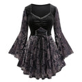 Women's Gothic Blouse Black