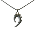 0629 - Rhinestone Wolf Fang Necklace