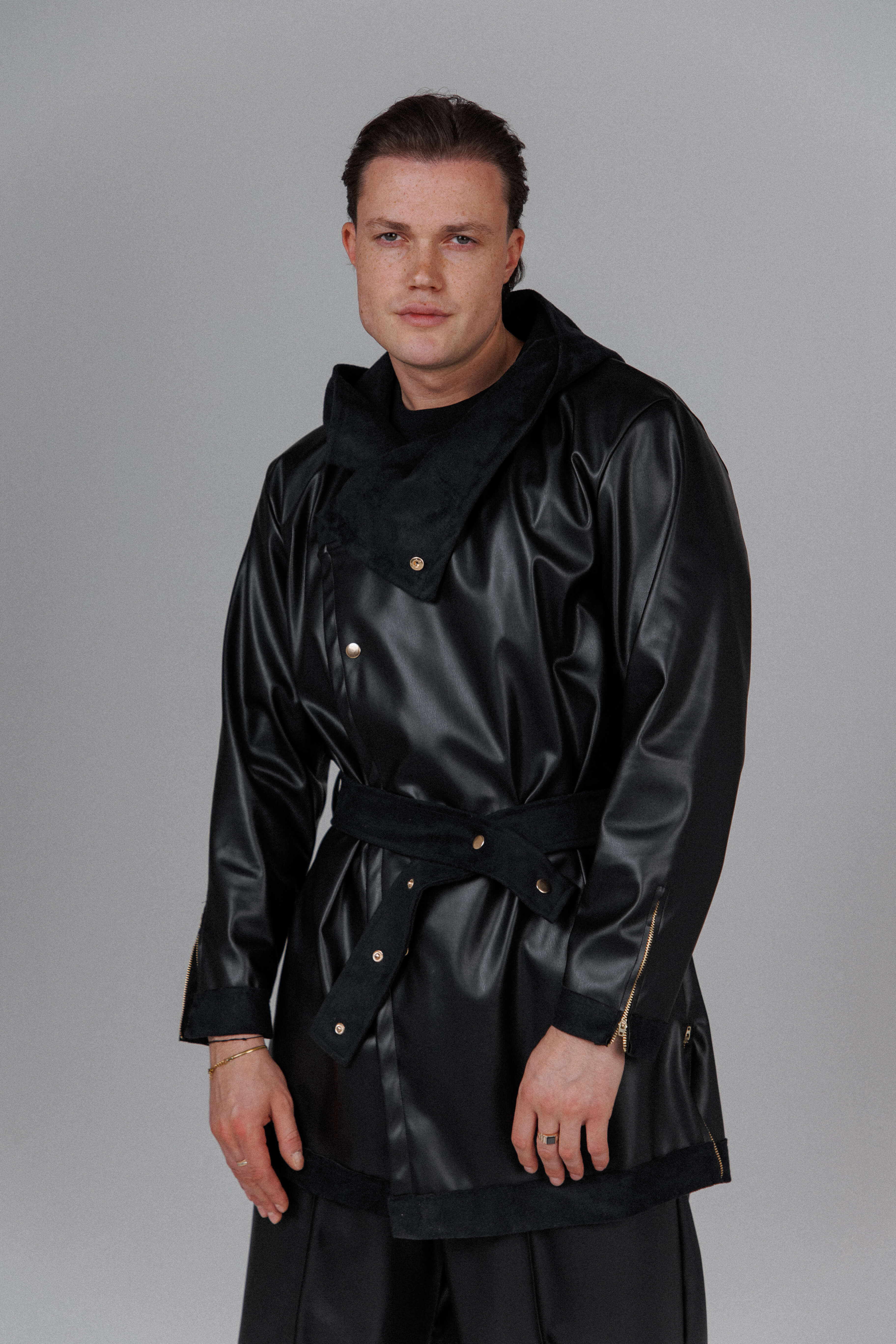 Eclipse Men's Hooded Leather Set