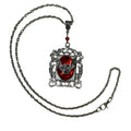 0511 - Bat Amber Stone Necklace