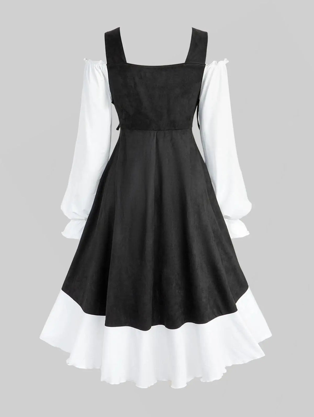Noir Doll Lace-Up Gothic Dress