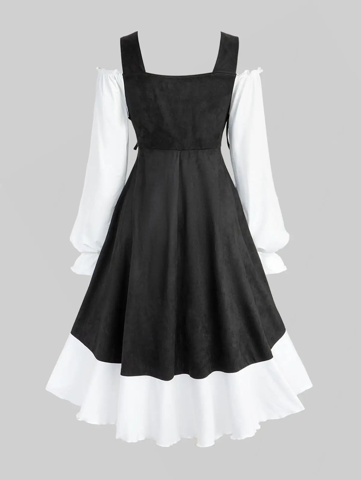 Noir Doll Lace-Up Gothic Dress