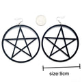 Oversized Pentacle Earrings