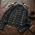 Midnight Regiment Gothic Denim Jacket