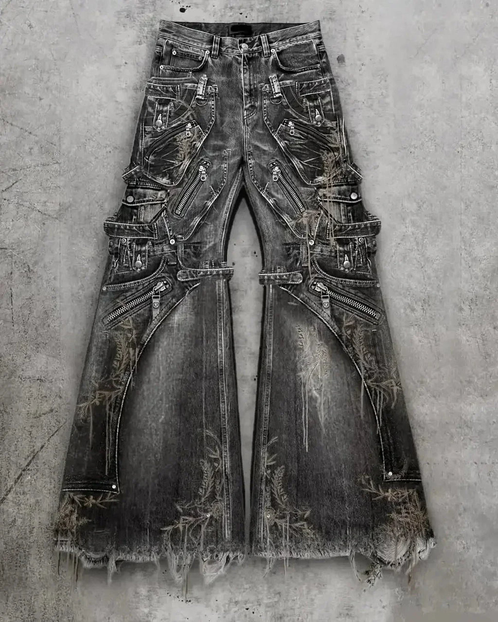 Ashen Cargo Gothic Flare Jeans