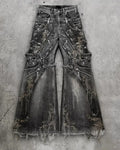 Ashen Cargo Gothic Flare Jeans