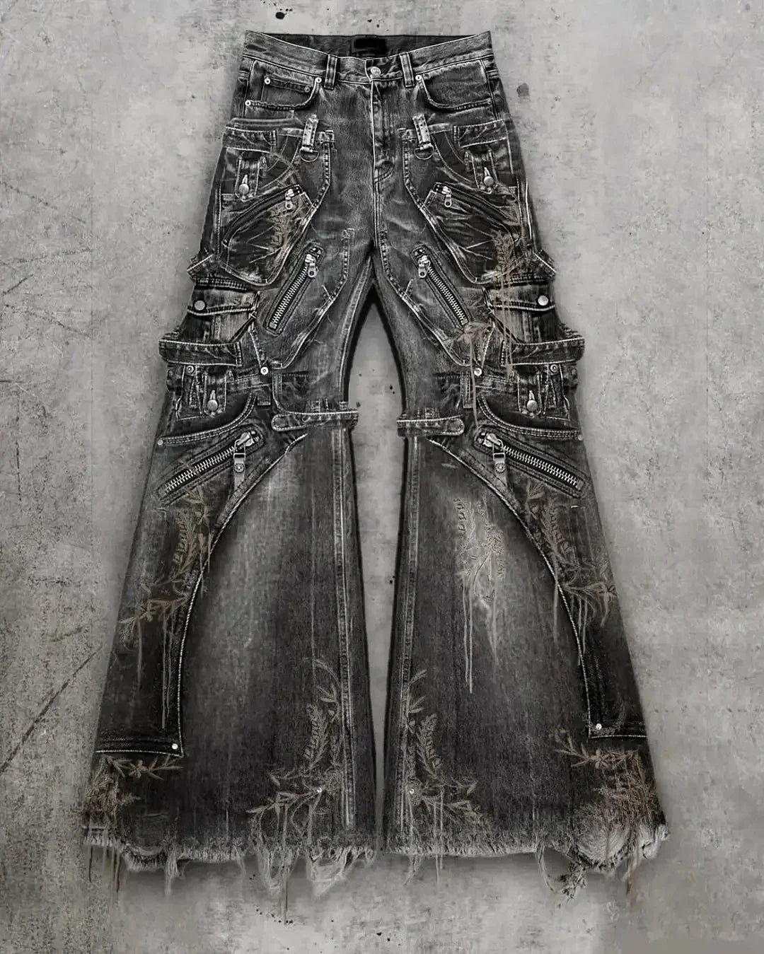 Ashen Cargo Gothic Flare Jeans