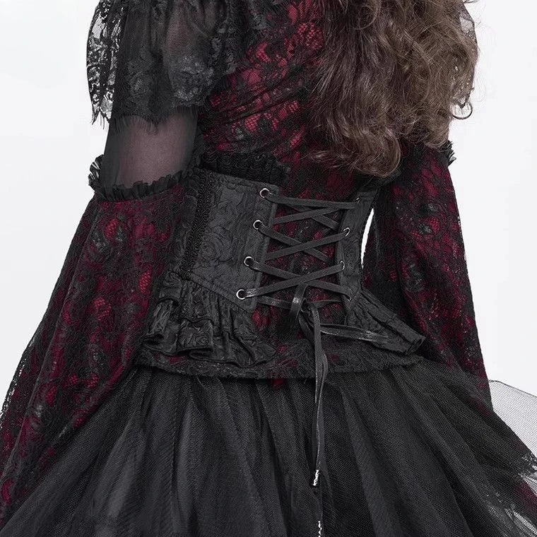 Raven Cross Gothic Corset Belt