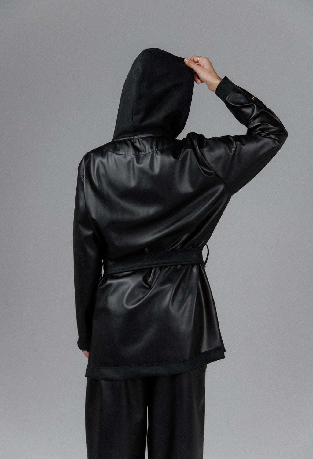 Eclipse Women's Hooded Leather Set