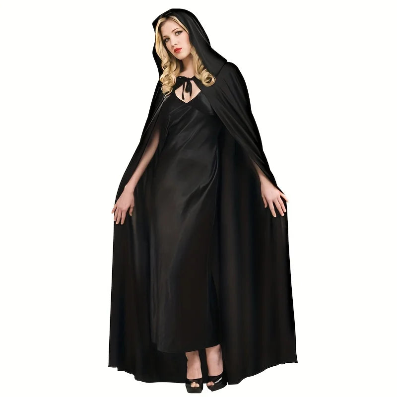 Midnight Veil Hooded Gothic Cape