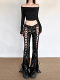 Obsidian Lace-Up Gothic Pants