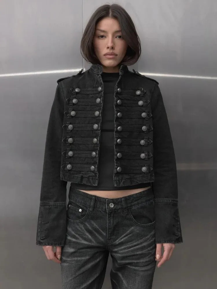 Midnight Regiment Cropped Jacket