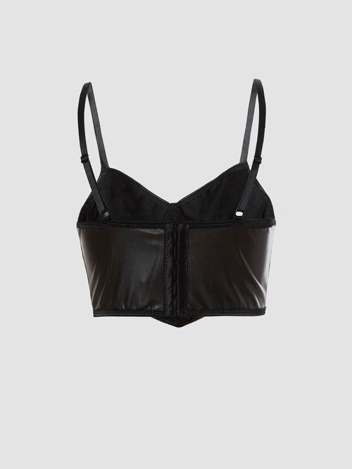 Crimson Cross Gothic Corset Top