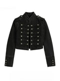 Midnight Regiment Cropped Jacket