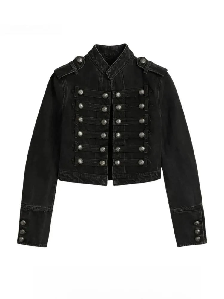 Midnight Regiment Cropped Jacket