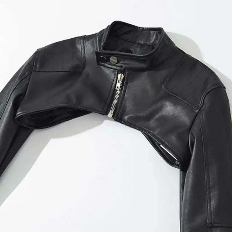 Obsidian Cropped Gothic Shrug Jacket