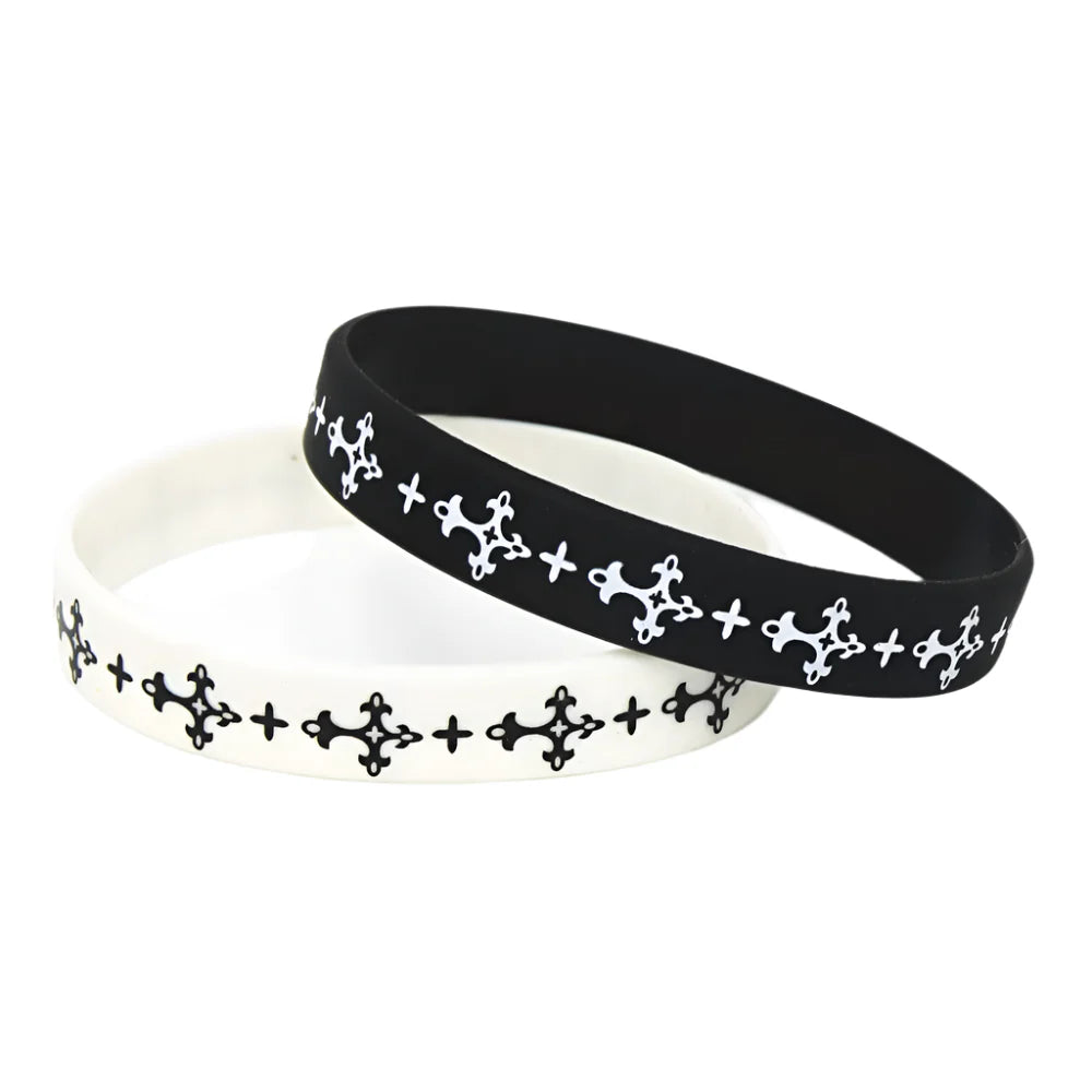 Cross Silicone Rubber Bracelet