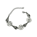 0220 - Gothic Bat Pentagram Bracelet
