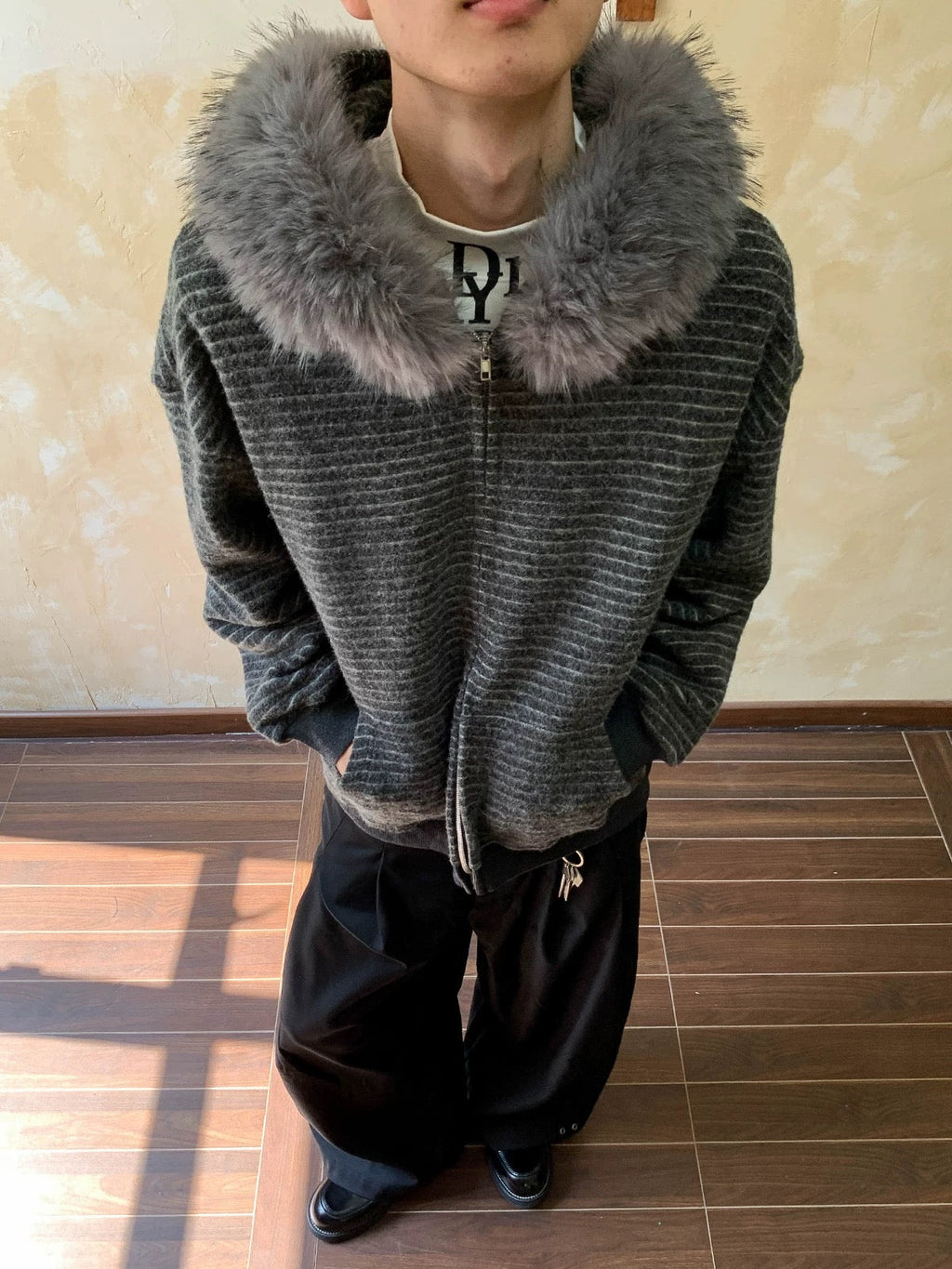 Arctic Striped Zip Up