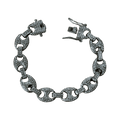 0194 - Sparkling Mariner Link Bracelet (Silver)