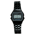 0154 - Retro Square Black Digital Watch