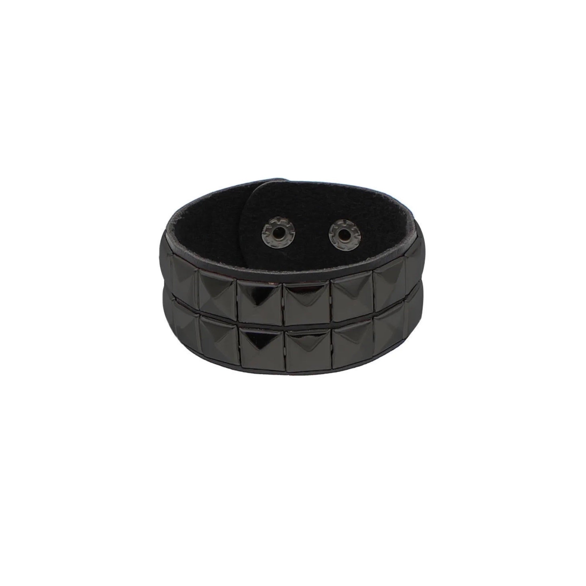 Black Pyramid Studded Bracelet