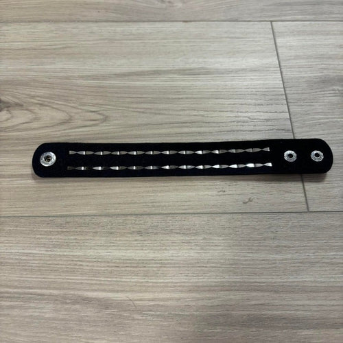 0415 - Star Leather Bracelet (2-row)