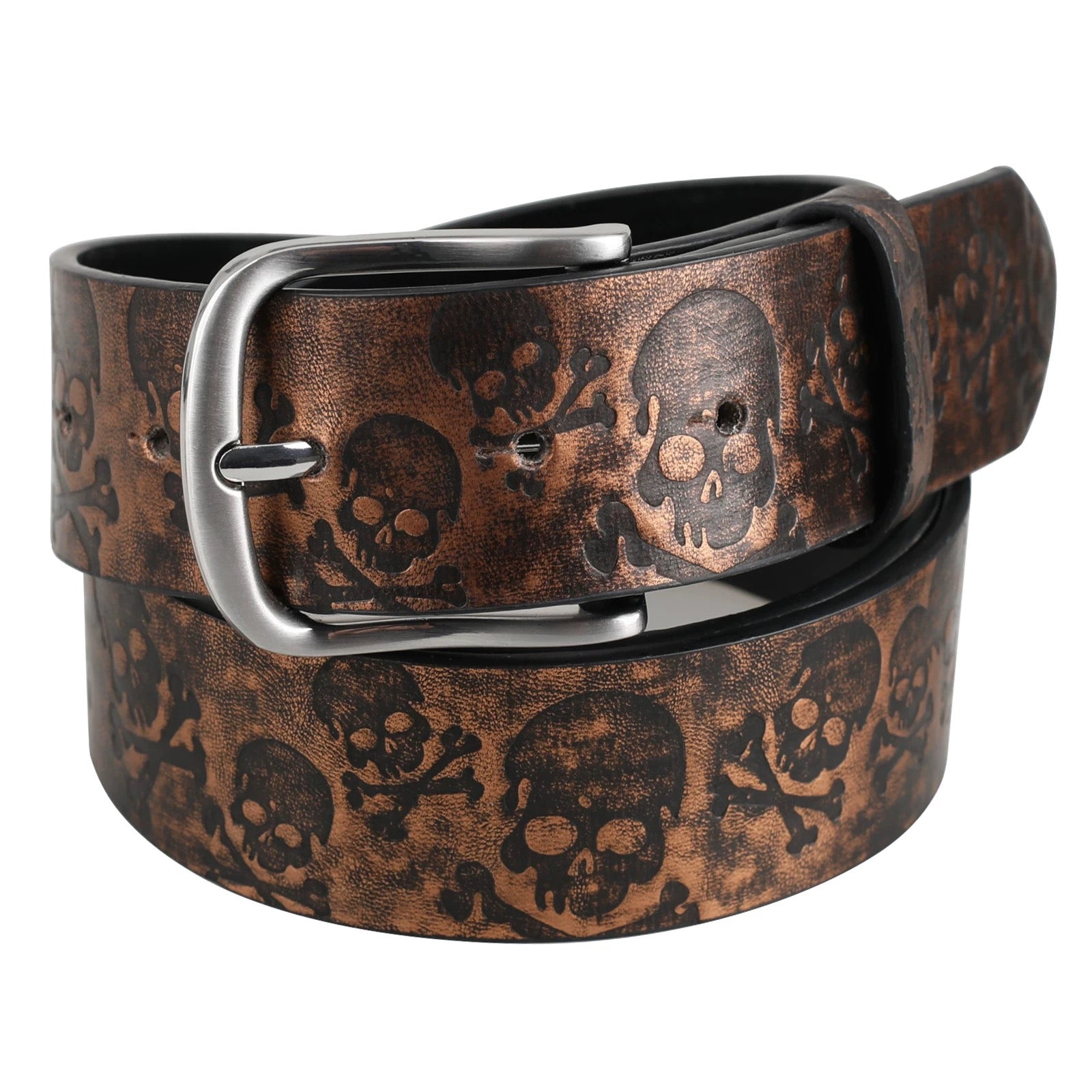 Death Skull Cross Bone Belt