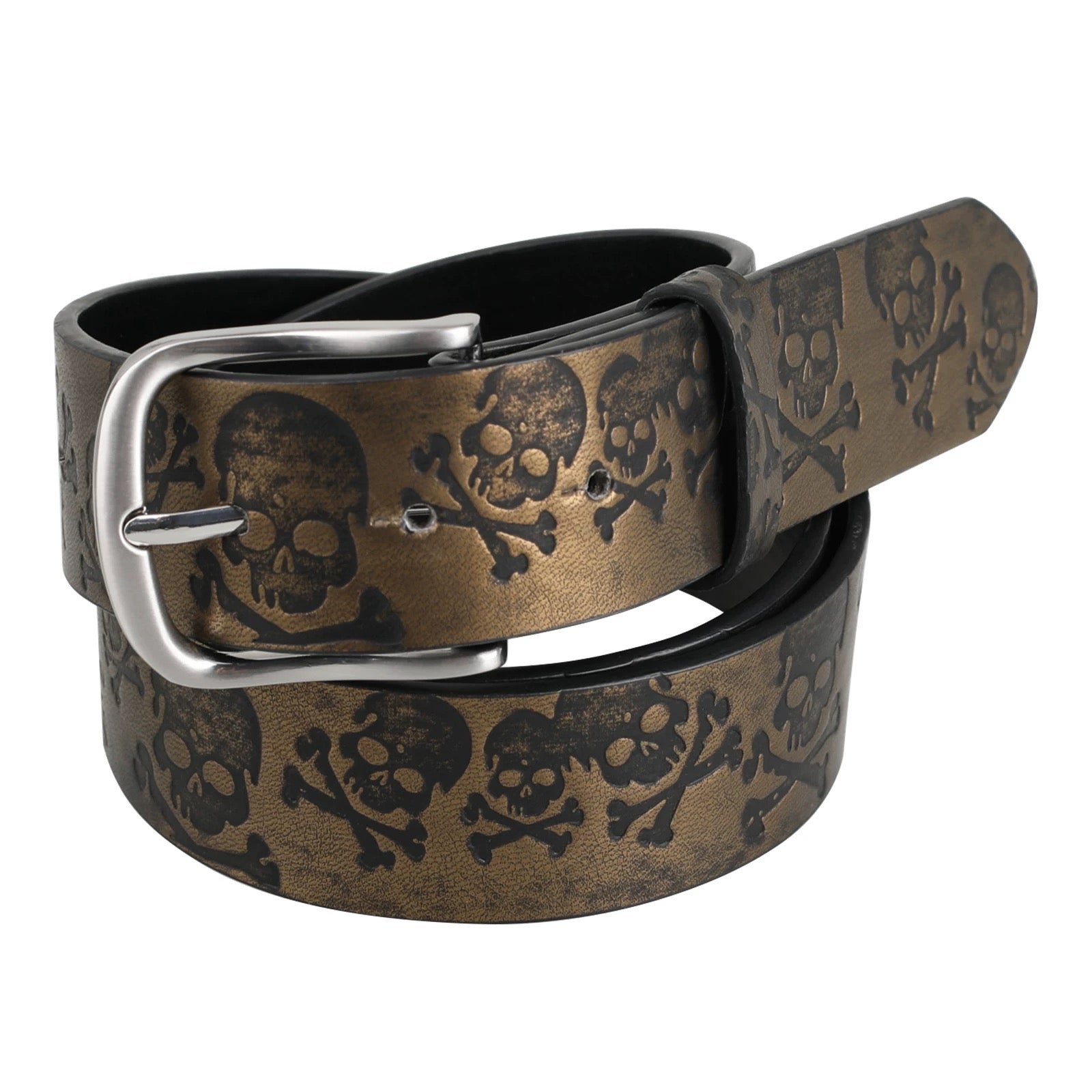 Death Skull Cross Bone Belt
