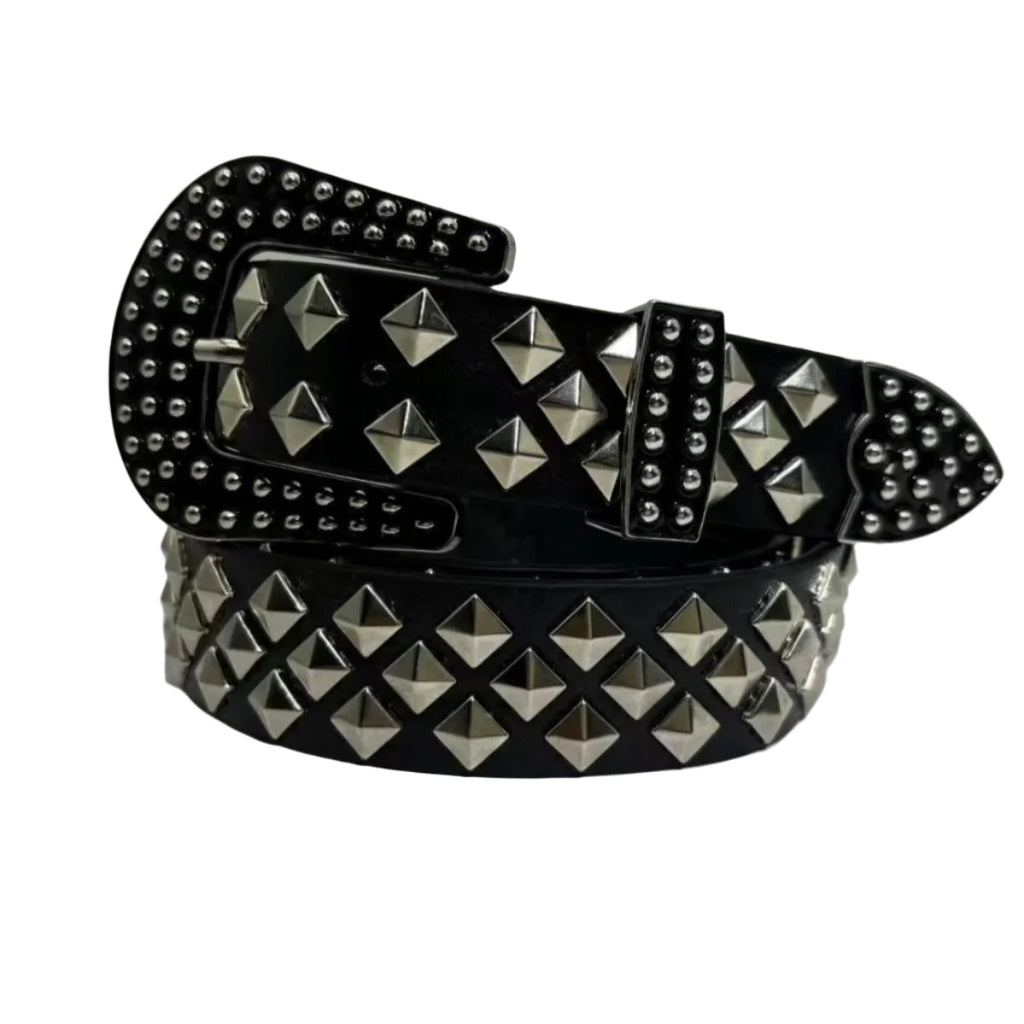 Rivet Nails Studded Belt