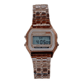 0152 - Retro Square Rose Gold Digital Watch