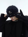 Embellished Plush Beanie
