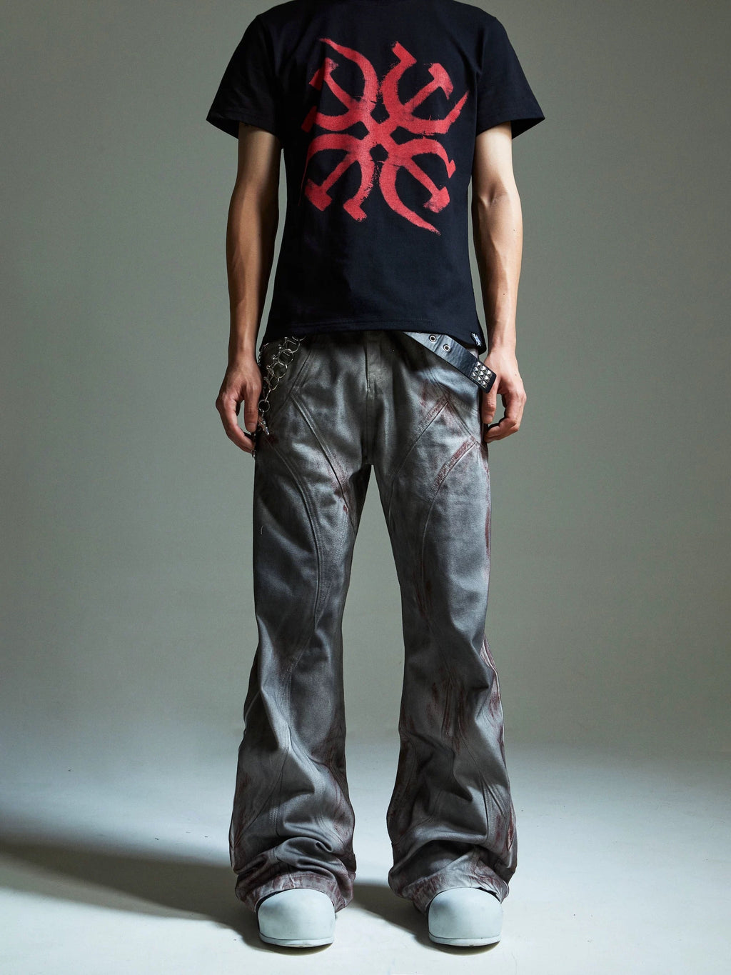Bloodstain Distressed Baggy Jeans