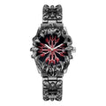 Crimson Vein Steel Watch