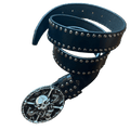 0024 - Skull-Face Rivet Belt