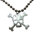 0212 - Goth/Emo Skull Necklace