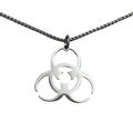 0359 - Steel Biohazard Necklace