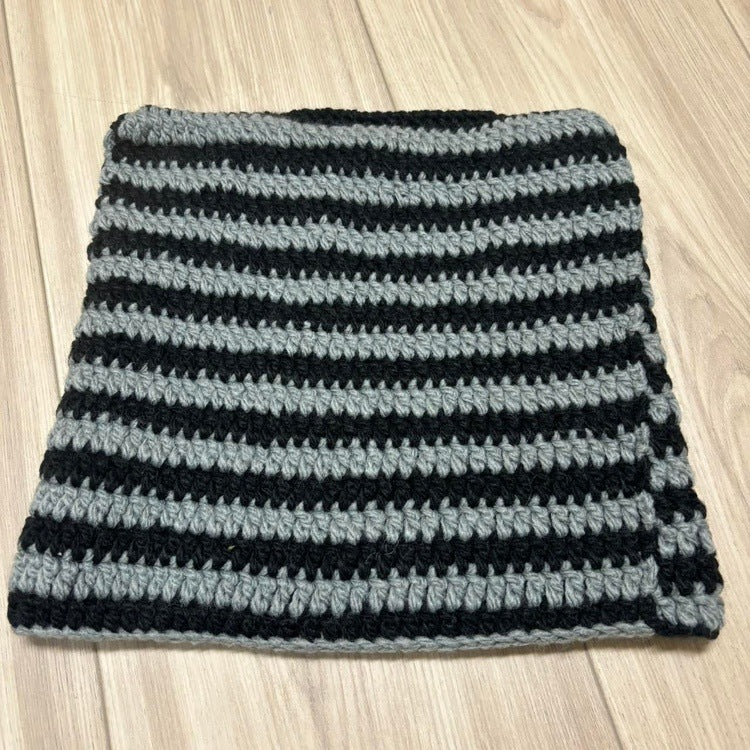 Knitted Ears Beanie (cement)