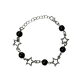 0225 - Y2K Black Pearl Star Bracelet