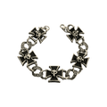 0228 - Black Cross Skull Bracelet