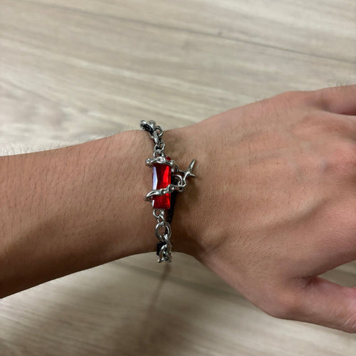 0162 - Red Crystal Bracelet