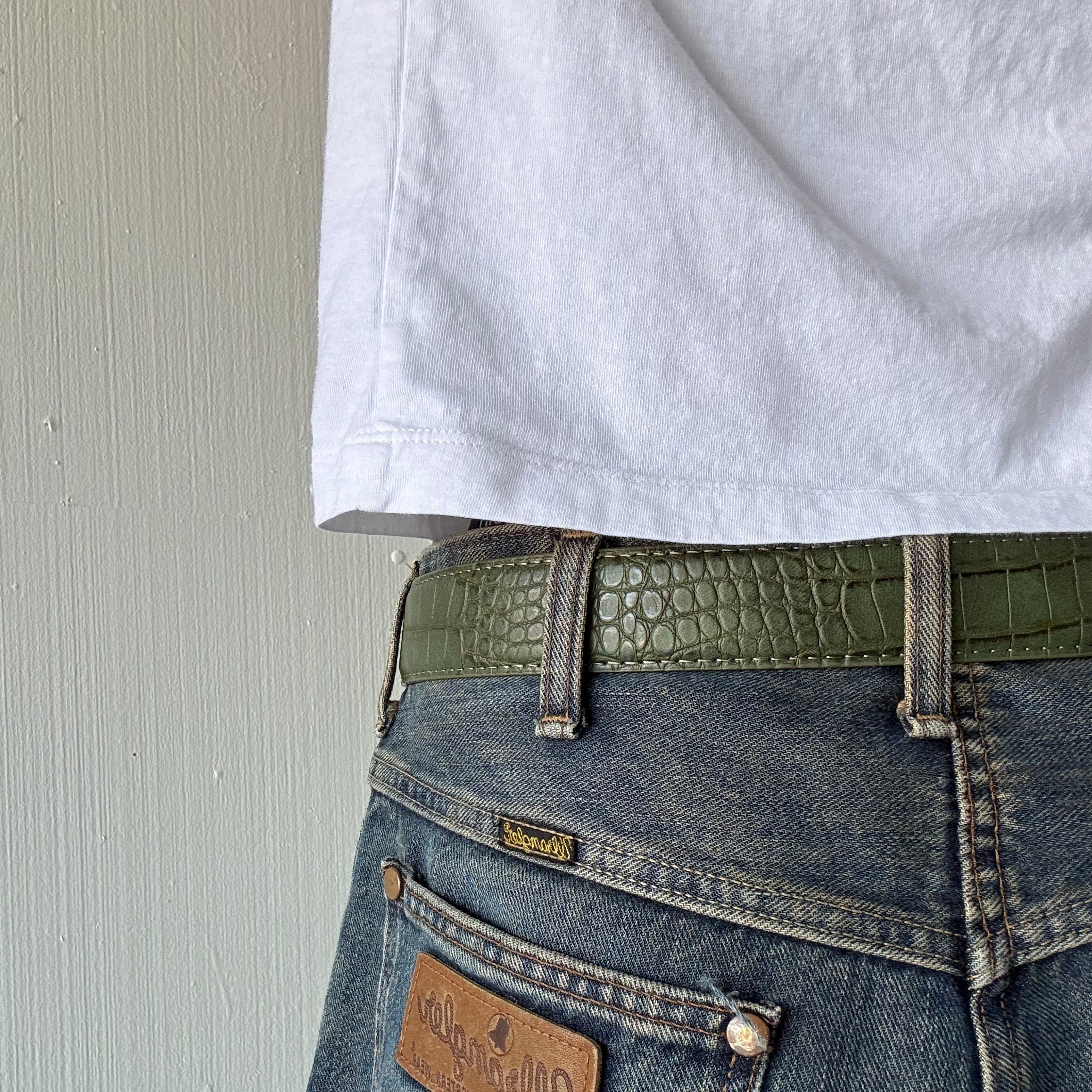 Green Crocodile Belt