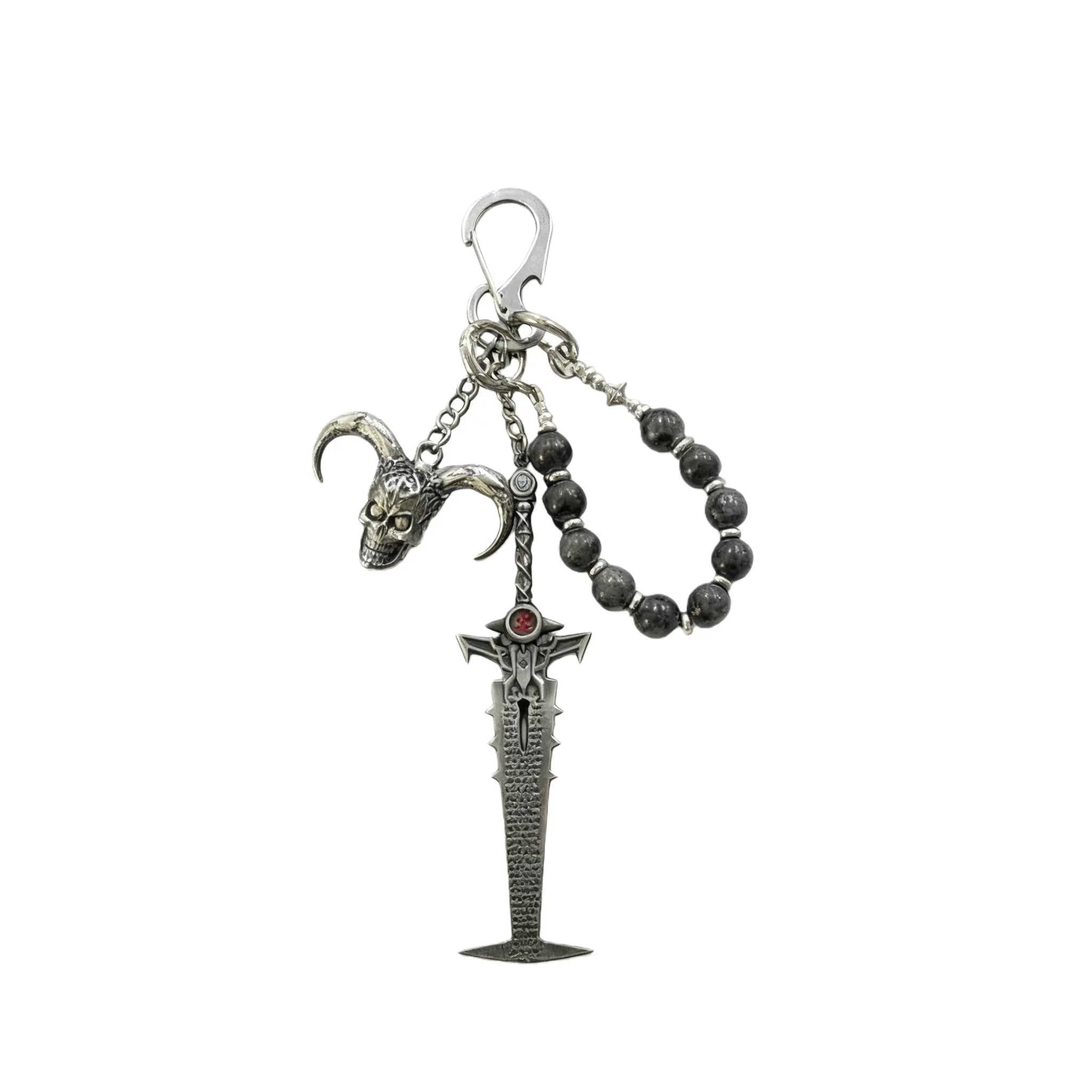 Warlock Skull Keychain