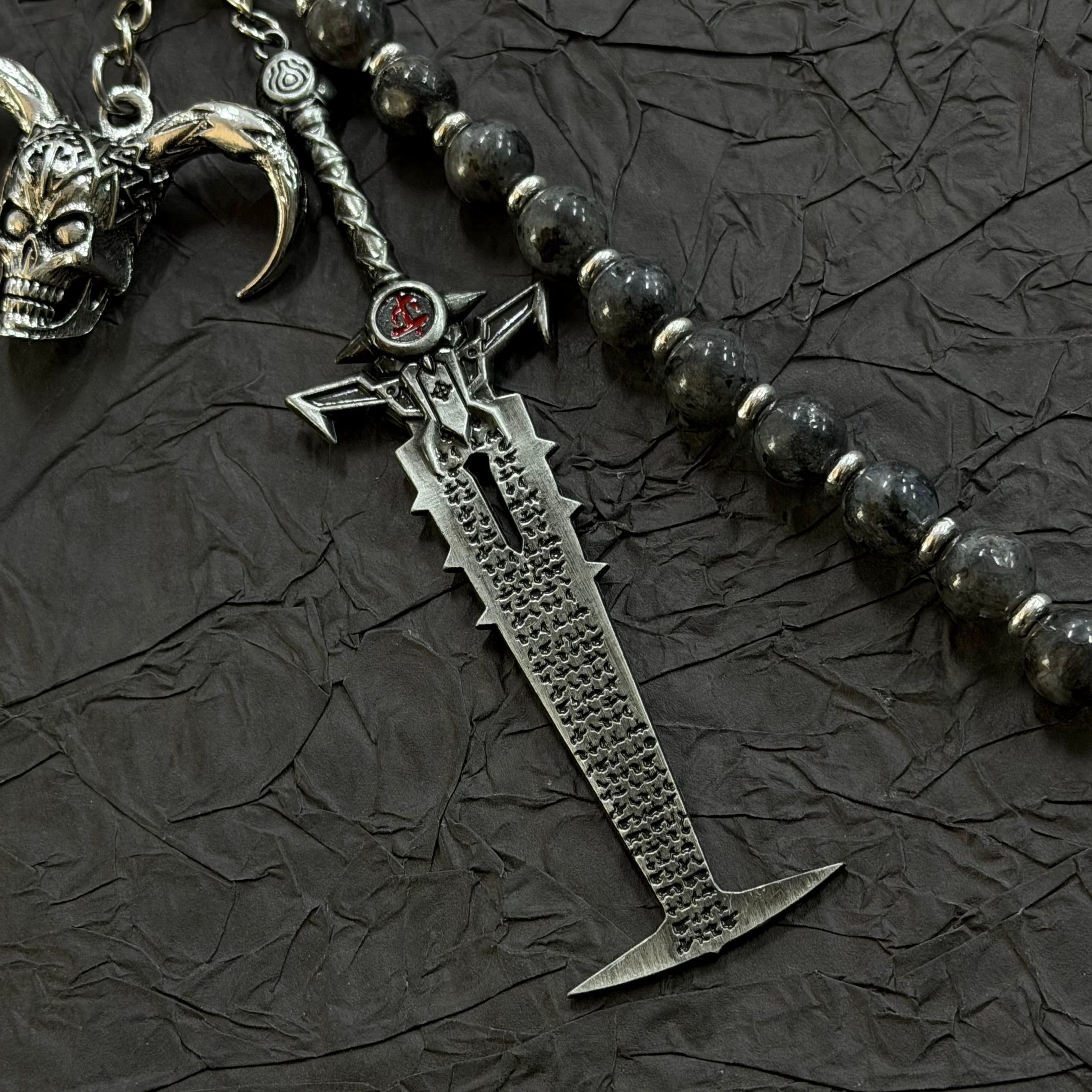 Warlock Skull Keychain