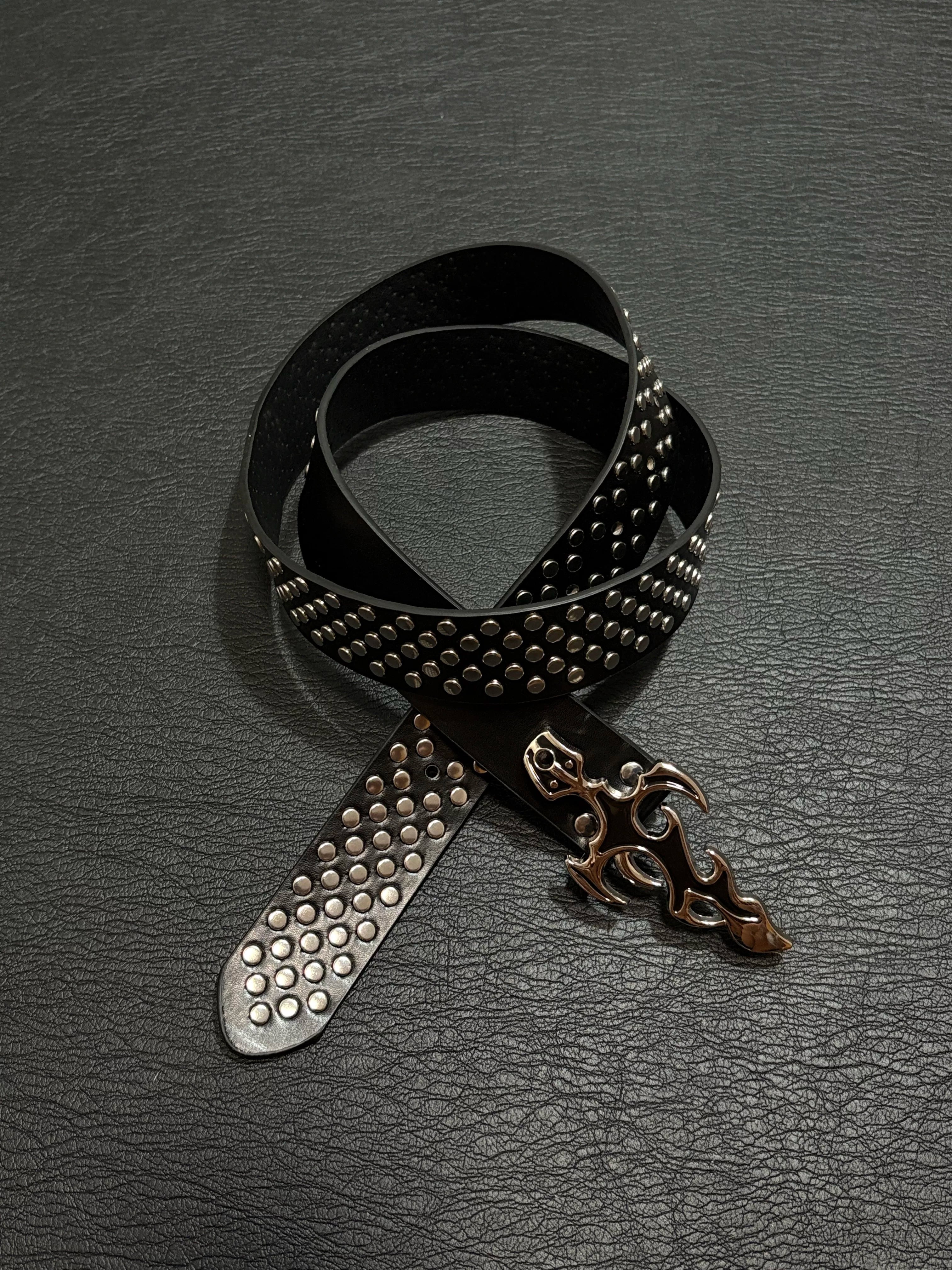 Flame Studded Belt