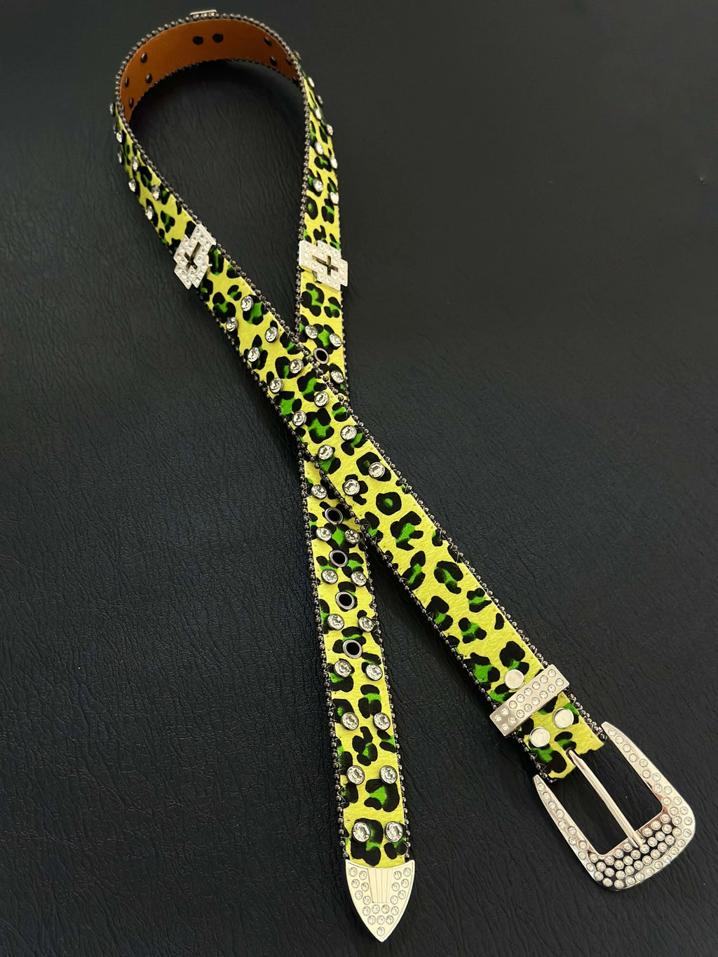 Toxic Diamond Leopard Belt