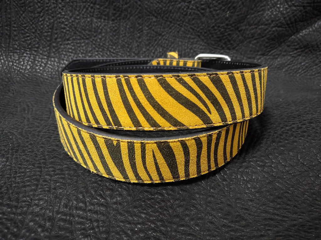 Hazard Stripe Belt (Cowhide)
